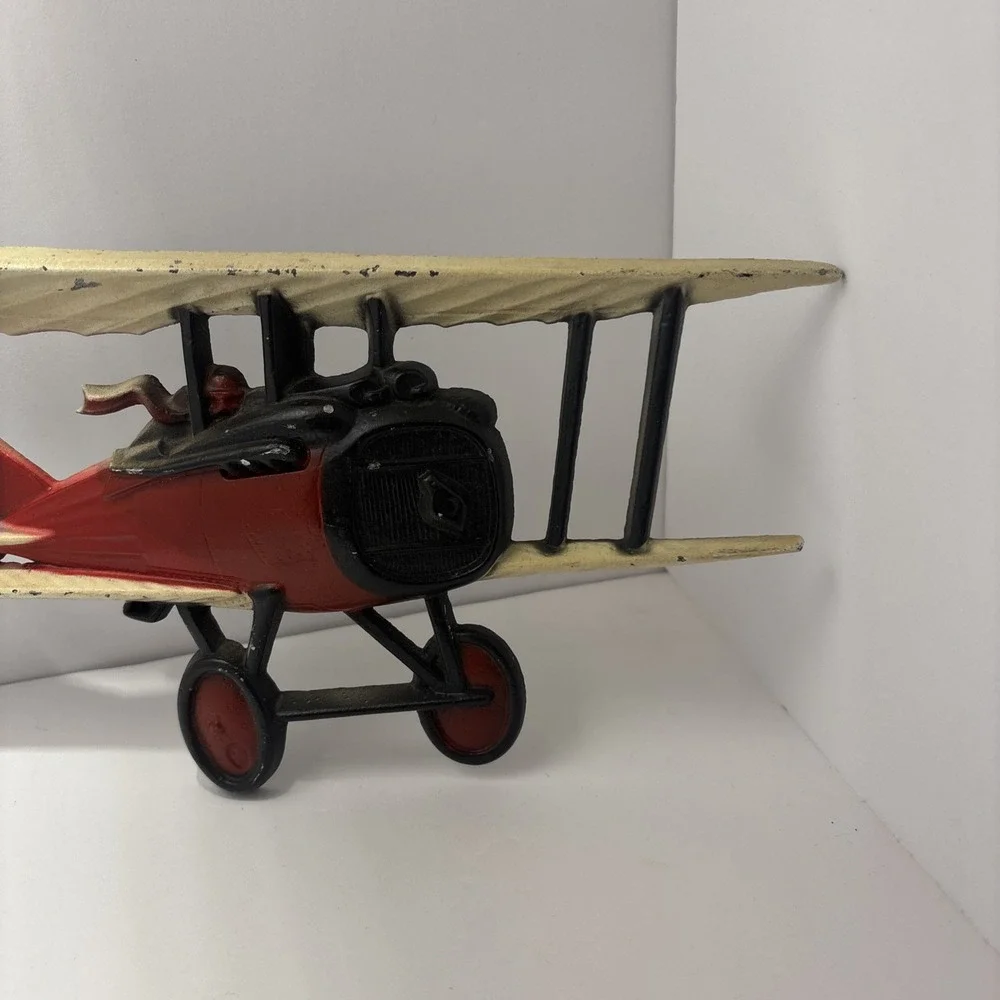 1975 HOMCO USA Airplane Cast‎ Metal Wall Art Decor Bi-plane Aviation 1232-BX-C